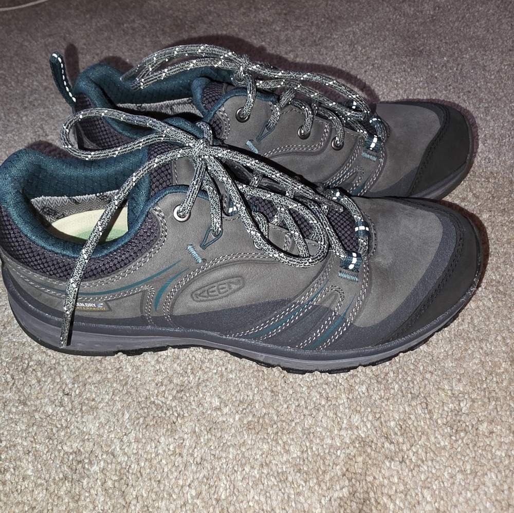 Keen Waterproof Hiking shoes Size 6 Blue Gray - Picture 2 of 12